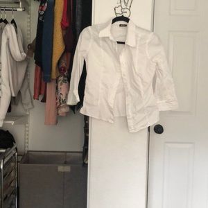White button down